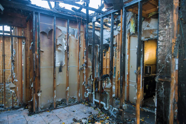 Professional Emergency Fire Cleanup technician working in Evans City, PA